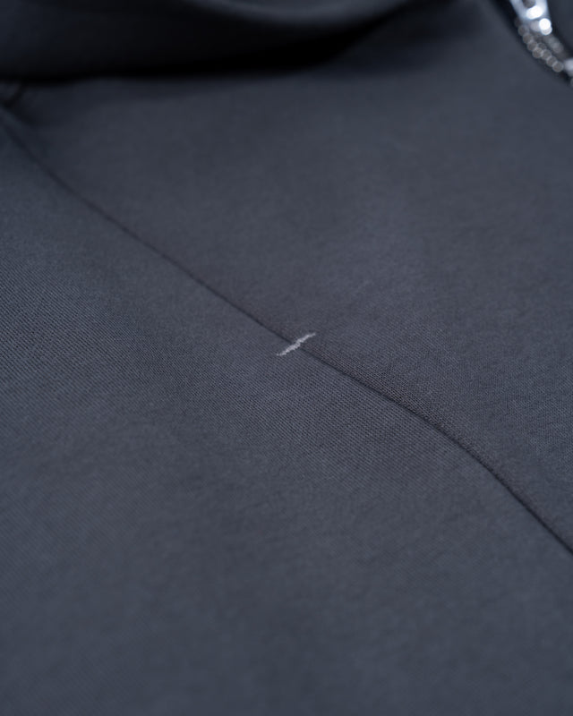 SEIZE - ANTISTATIC HALF ZIP OVERSIZED HOODIE - GRAPHITE