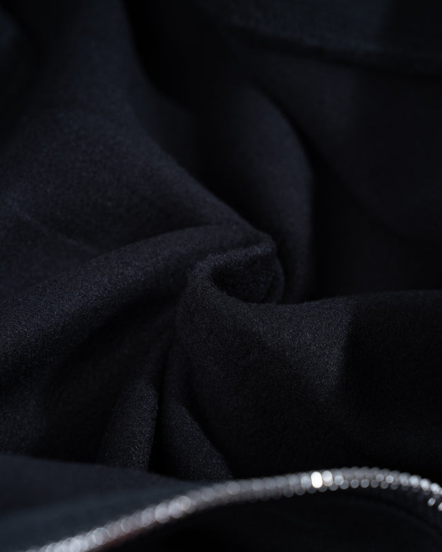 SEIZE - ANTISTATIC HALF ZIP OVERSIZED HOODIE - VOID BLACK