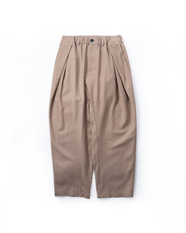 SEIZE - TWILL SUITING BALLOON PANTS - DUNE