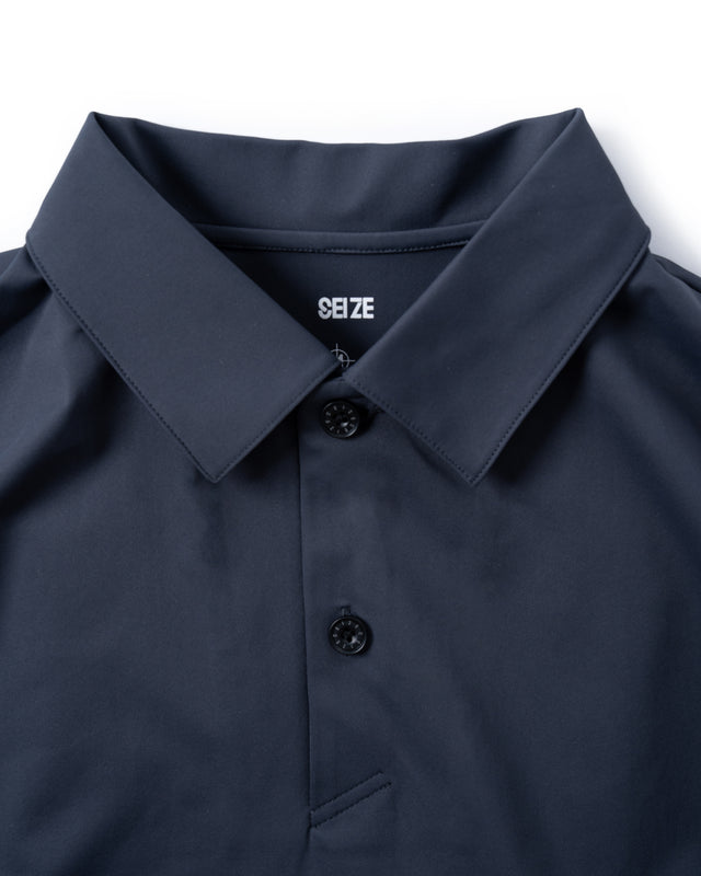 SEIZE - POLYFELX UNI-FORM POLO SHIRT - TITANIUM