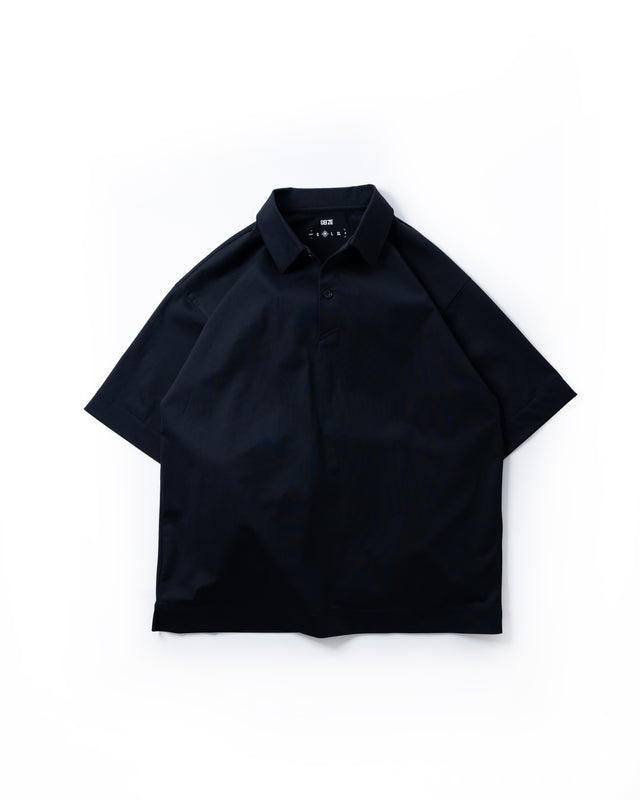 SEIZE - POLYFELX UNI-FORM POLO SHIRT - OBSIDIAN BLACK