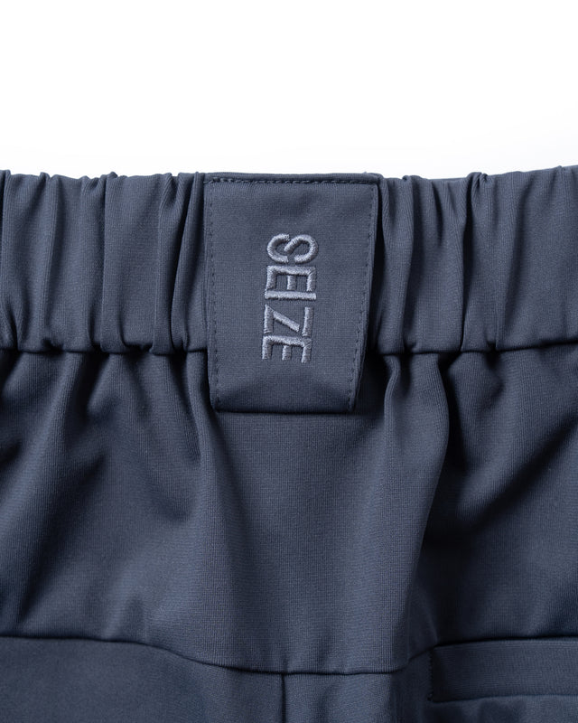 SEIZE - POLYFELX UNI-FORM ONE TUCK SHORTS - TITANIUM
