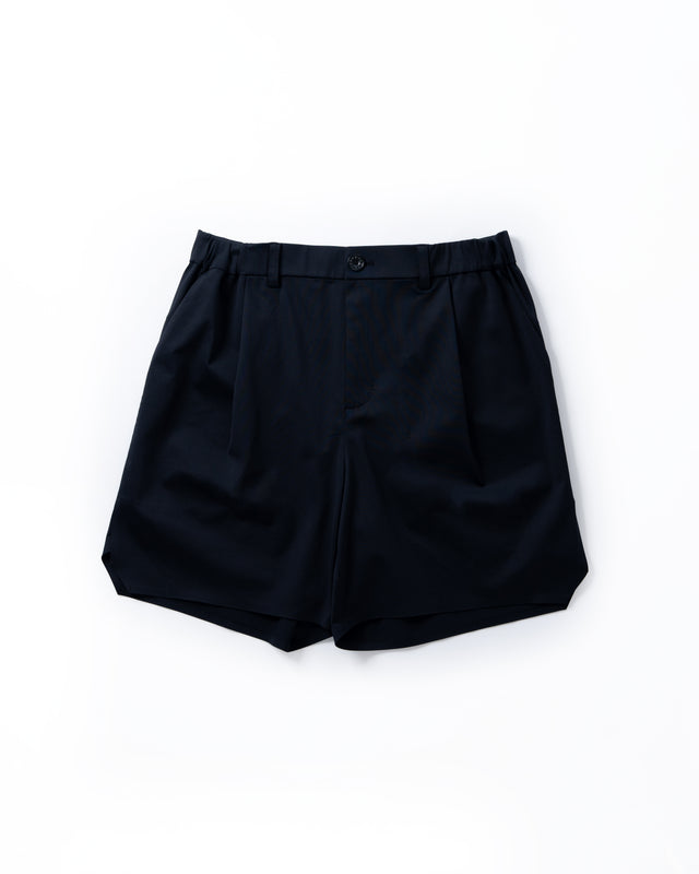 SEIZE - POLYFELX UNI-FORM ONE TUCK SHORTS - OBSIDIAN BLACK