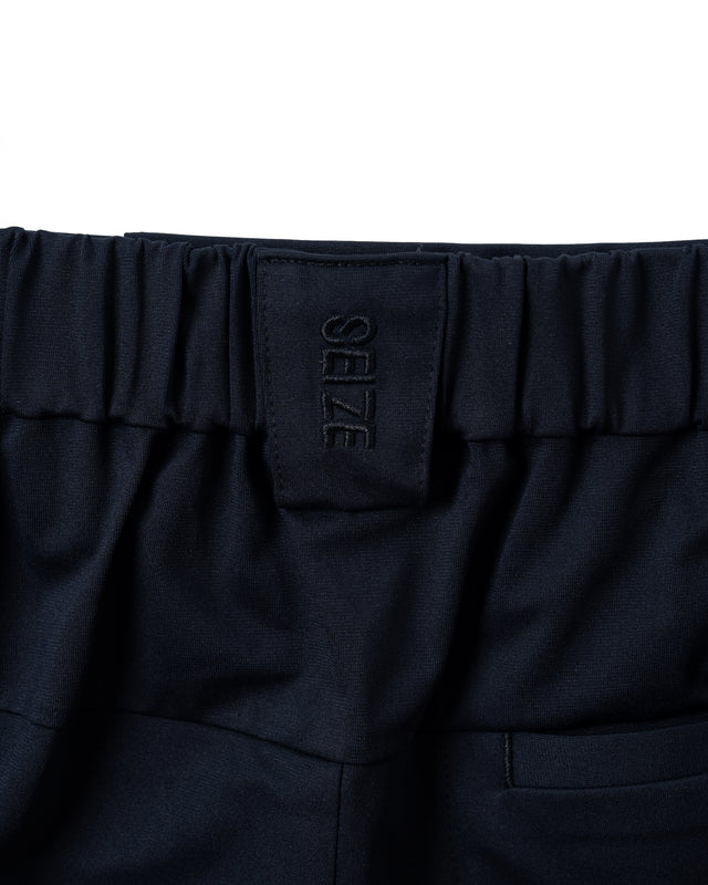 SEIZE - POLYFELX UNI-FORM ONE TUCK SHORTS - OBSIDIAN BLACK