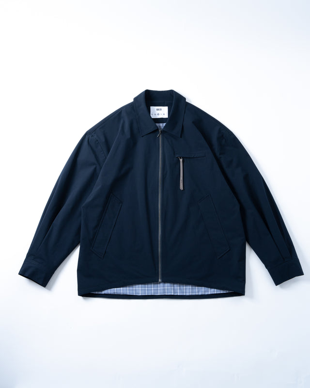 SEIZE - SOLOTEX TWILL DRAWCORD BLOUSON - DEEP MARINE