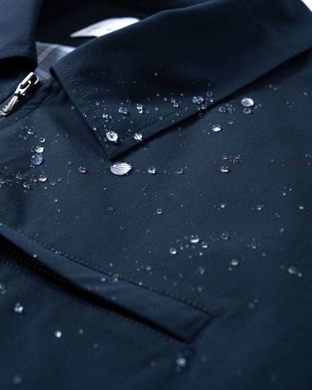 SEIZE - SOLOTEX TWILL DRAWCORD BLOUSON - DEEP MARINE