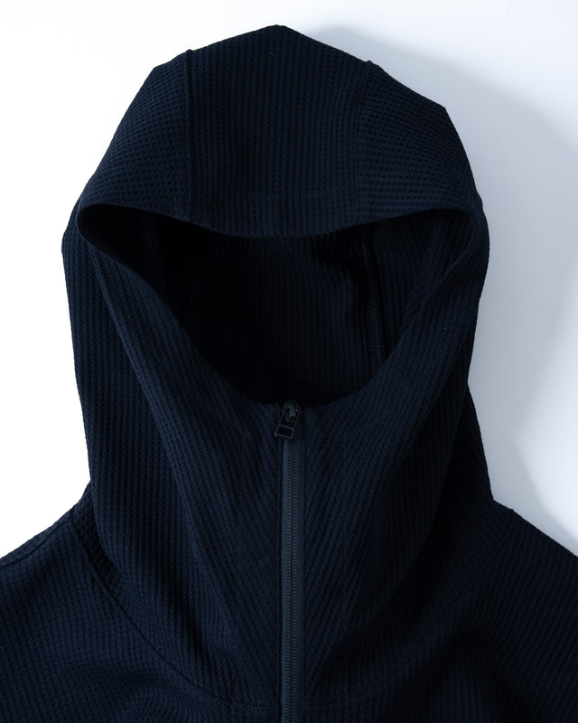 SEIZE - WAFFLE HALF ZIP PULLOVER - METRO OCEAN
