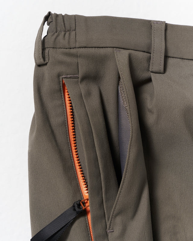 SEIZE 002 - CORDURA COMBAT WOOL 2 TUCK TAPERED PANTS - SANDALWOOD