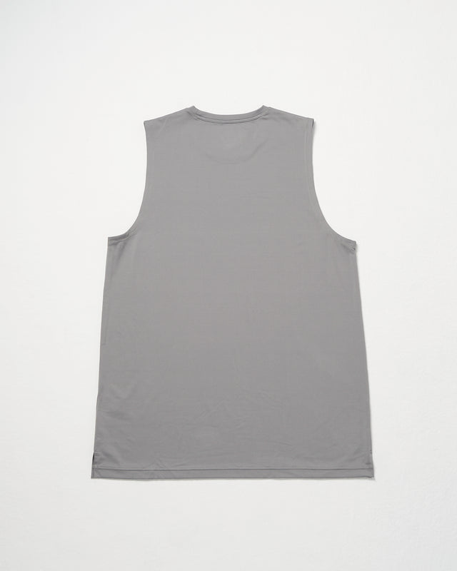 SEIZE BASIC - TECH TANK TOP - TAUPE GREY