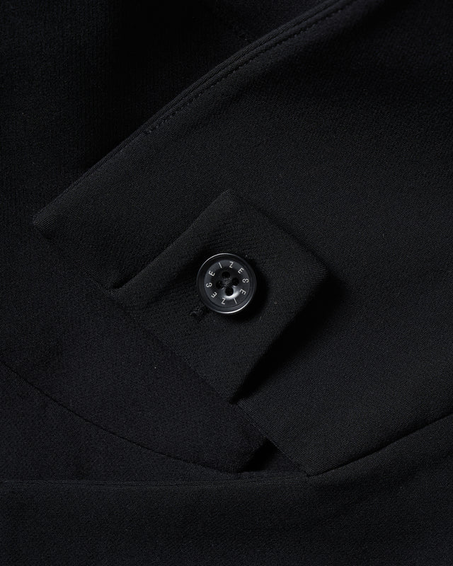 SEIZE - STAND COLLAR MAGNETIC LONG SHIRT - MATTE BLACK