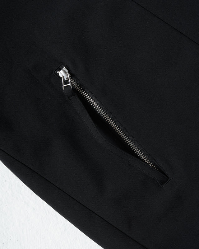 SEIZE - STAND COLLAR MAGNETIC LONG SHIRT - MATTE BLACK