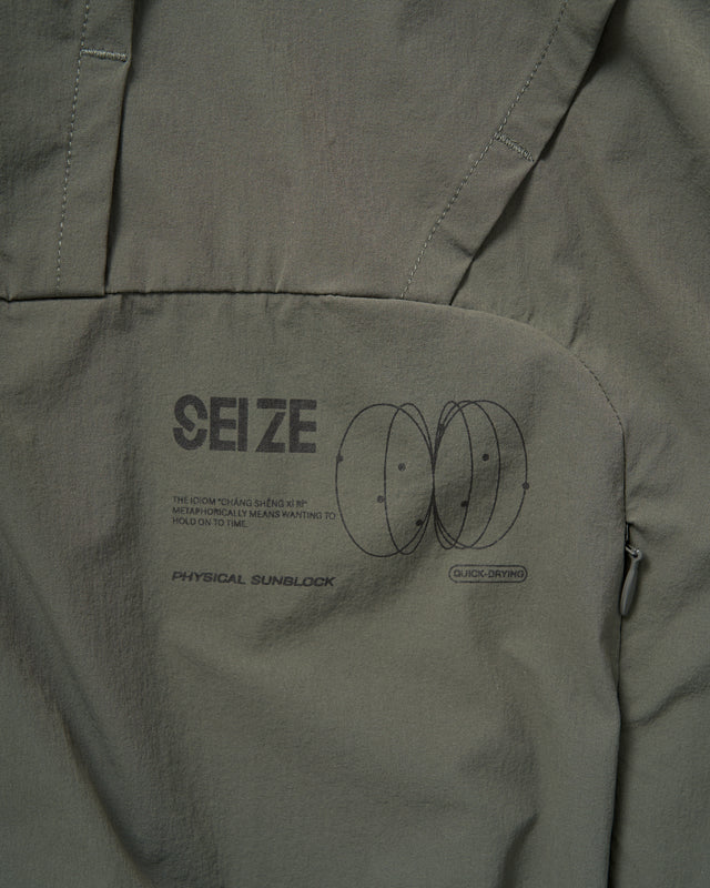 SEIZE - TECH AIRDRIFT SUN PROTECTION JACKET - ASH FOREST