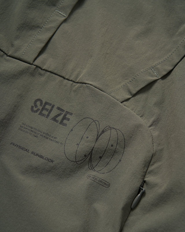 SEIZE - TECH AIRDRIFT SUN PROTECTION JACKET - ASH FOREST