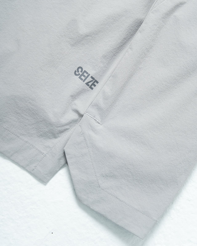 SEIZE - TECH AIRDRIFT SUN PROTECTION SHORTS - WHITETEA GREY