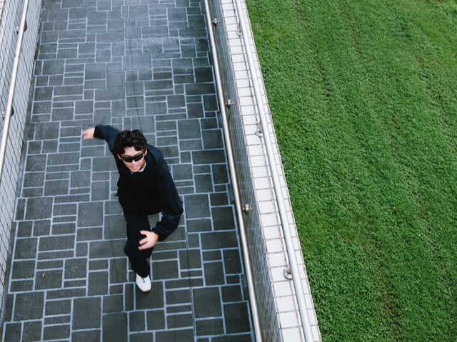 SEIZE - WAFFLE HALF ZIP PULLOVER - METRO OCEAN