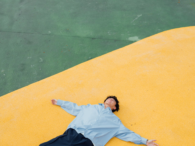 SEIZE - PINSTRIPES BALLOON SHIRT - CLOUD BREEZE