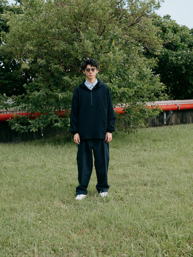 SEIZE - WAFFLE HALF ZIP PULLOVER - METRO OCEAN