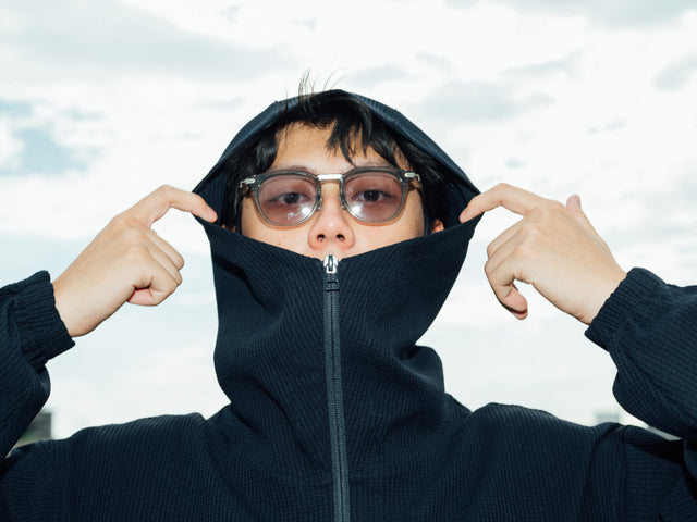 SEIZE - WAFFLE HALF ZIP PULLOVER - METRO OCEAN