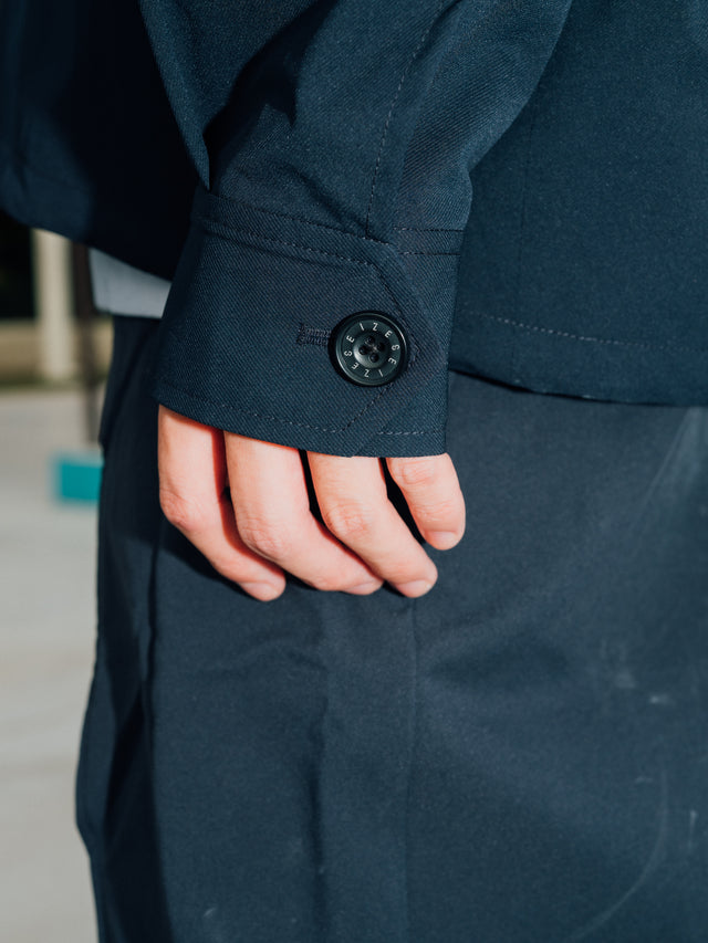 SEIZE - SOLOTEX TWILL DRAWCORD BLOUSON - DEEP MARINE