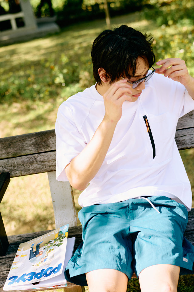 SEIZE - FUNCTIONAL POCKET TEE - MOON WHITE
