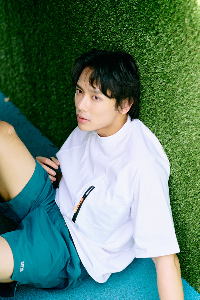 SEIZE - FUNCTIONAL POCKET TEE - MOON WHITE