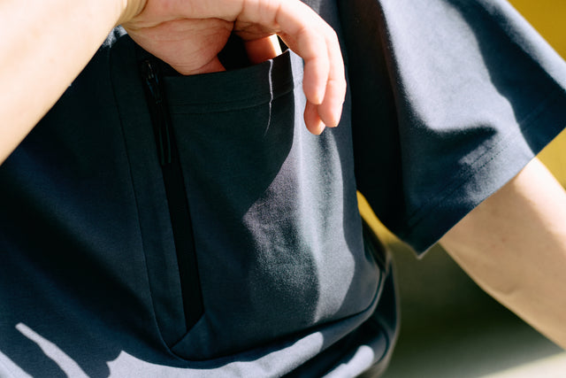 SEIZE - FUNCTIONAL POCKET TEE - WOOD GREY