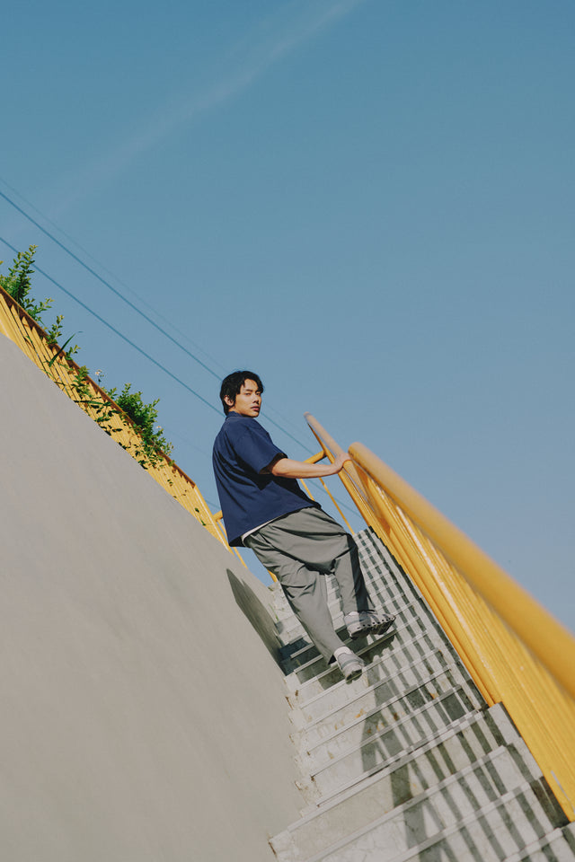 SEIZE - WIDE UNFETTERED DAILY TAPERED PANTS - JERSEY GREY