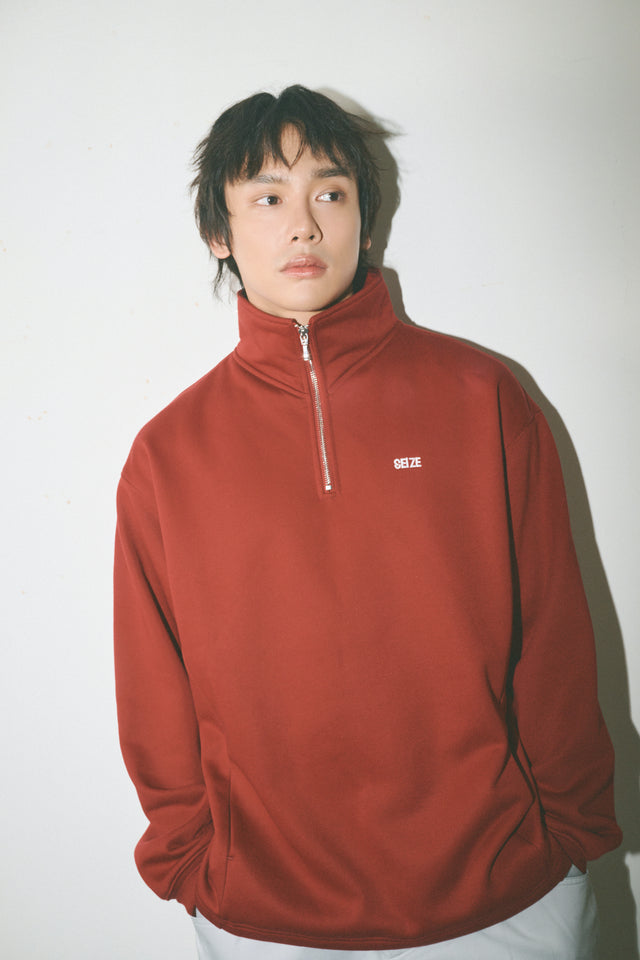 SEIZE - ANTISTATIC HALF ZIP S.C. PULLOVER - CRIMSON RED