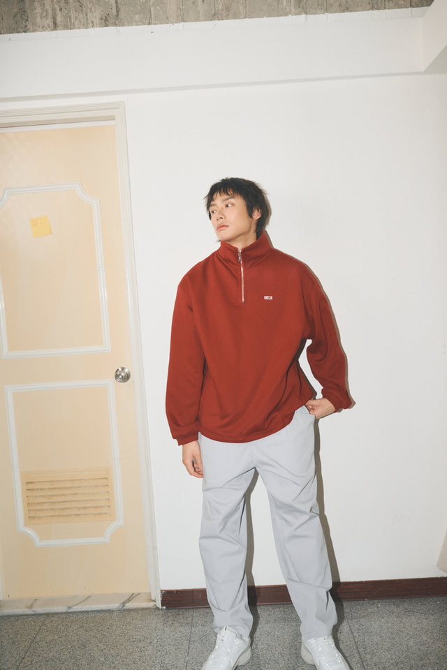 SEIZE - ANTISTATIC HALF ZIP S.C. PULLOVER - CRIMSON RED