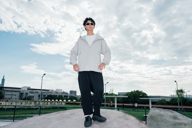 SEIZE - WIDE UNFETTERED DAILY TAPERED PANTS - MIDNIGHT BLACK