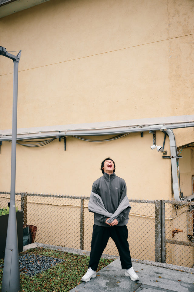 SEIZE - ANTISTATIC HALF ZIP S.C. PULLOVER - CHARCOAL GREY