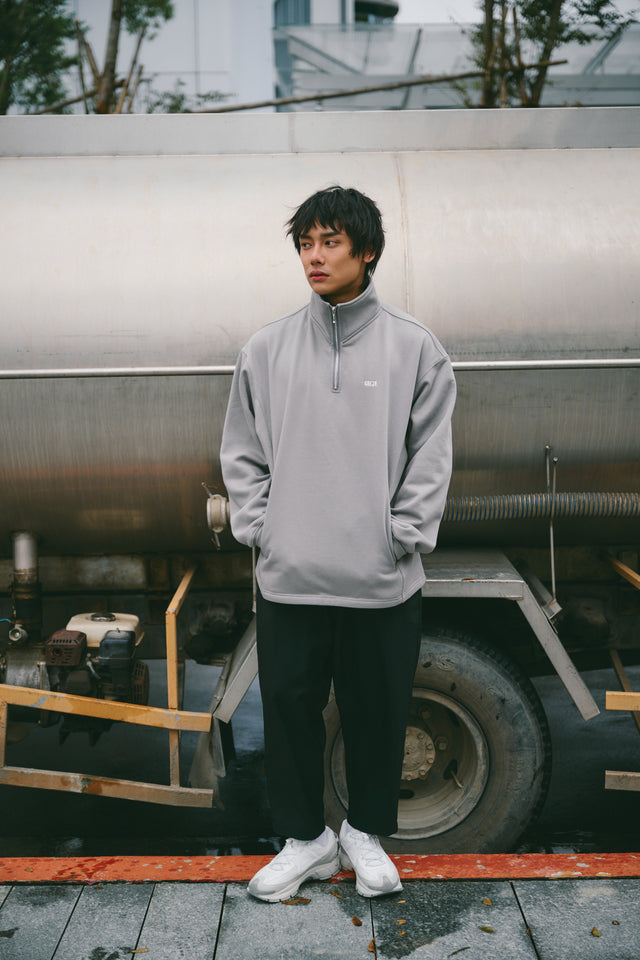 SEIZE - ANTISTATIC HALF ZIP S.C. PULLOVER - SMOKE GREY