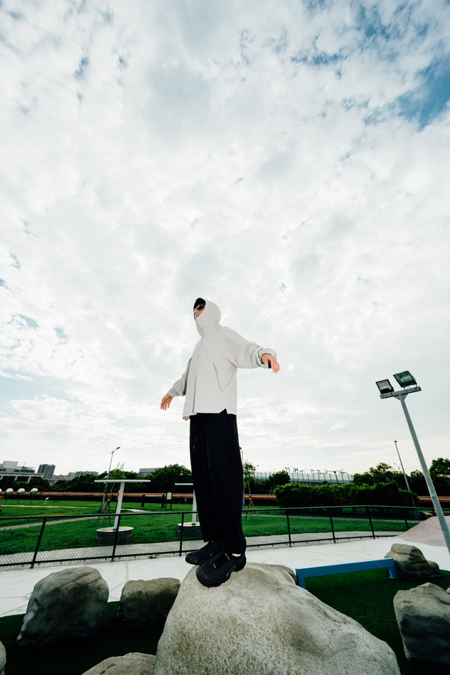 SEIZE - WIDE UNFETTERED DAILY TAPERED PANTS - MIDNIGHT BLACK