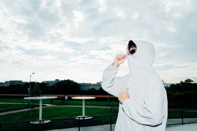 SEIZE - WAFFLE HALF ZIP PULLOVER - LIGHT SLATE