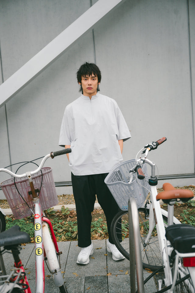 SEIZE - TECH SOLOTEX 2WAY HALF ZIP SHIRT - ICELAND