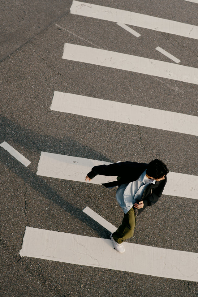 SEIZE - SOLOTEX TWILL DRAWCORD BLOUSON - DARK MIST