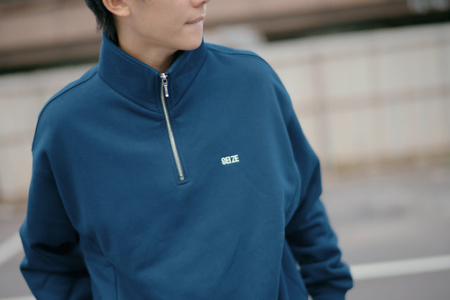 SEIZE - ANTISTATIC HALF ZIP S.C. PULLOVER - VINTAGE BLUE