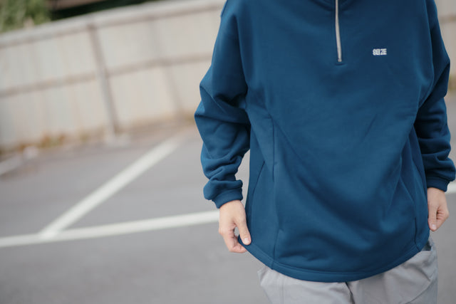 SEIZE - ANTISTATIC HALF ZIP S.C. PULLOVER - VINTAGE BLUE