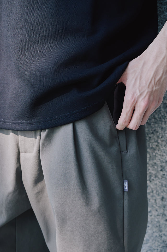 SEIZE 002 - CORDURA COMBAT WOOL 2 TUCK TAPERED PANTS - SANDALWOOD
