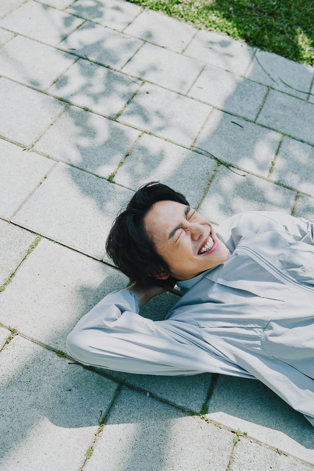 SEIZE - TECH AIRDRIFT SUN PROTECTION JACKET - WHITETEA GREY