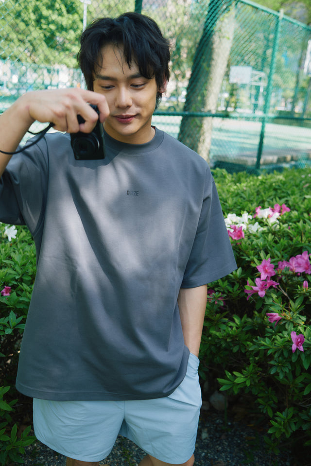 SEIZE - COOLTOUCH DAILY TEE - SANDALWOOD GREY