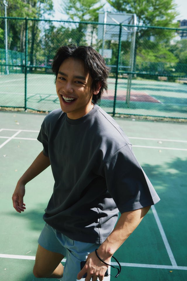 SEIZE - COOLTOUCH DAILY TEE - SANDALWOOD GREY