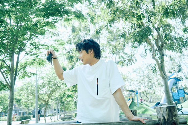 SEIZE - FUNCTIONAL POCKET TEE - MOON WHITE