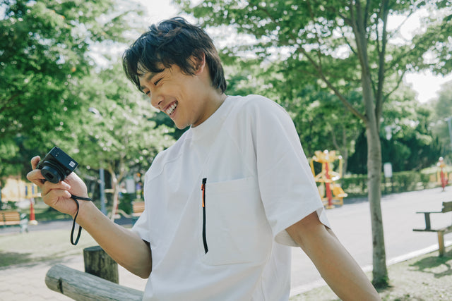 SEIZE - FUNCTIONAL POCKET TEE - MOON WHITE