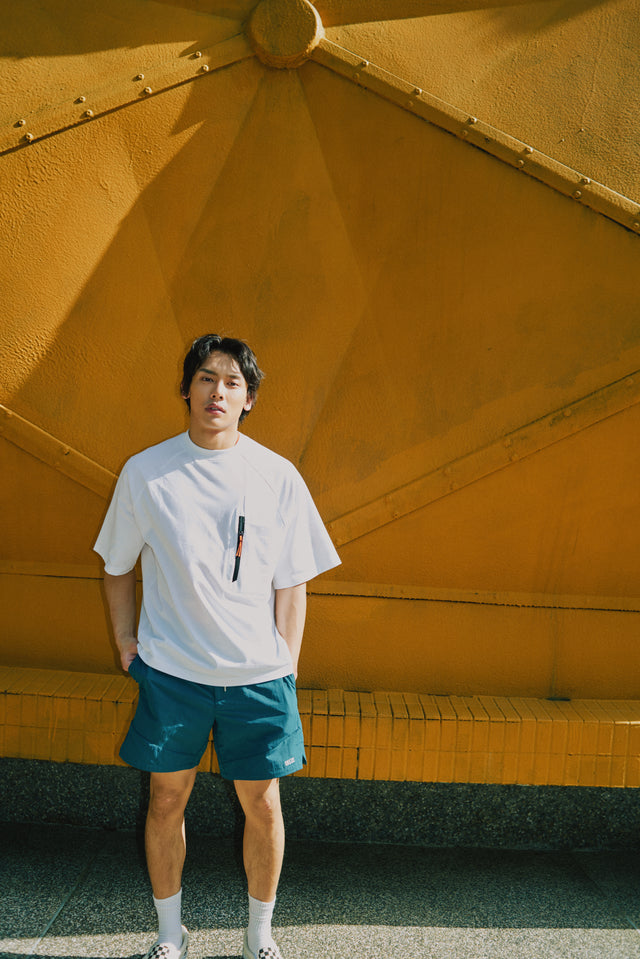 SEIZE - FUNCTIONAL POCKET TEE - MOON WHITE