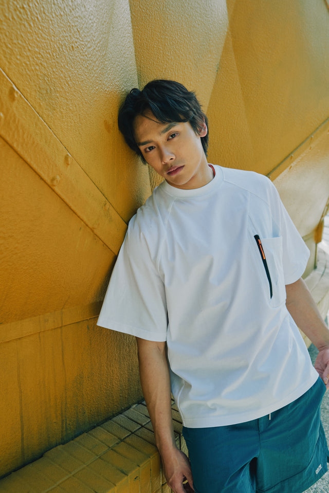 SEIZE - FUNCTIONAL POCKET TEE - MOON WHITE