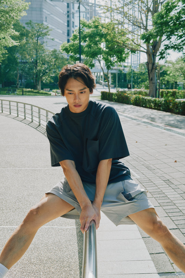 SEIZE - FUNCTIONAL POCKET TEE - WOOD GREY