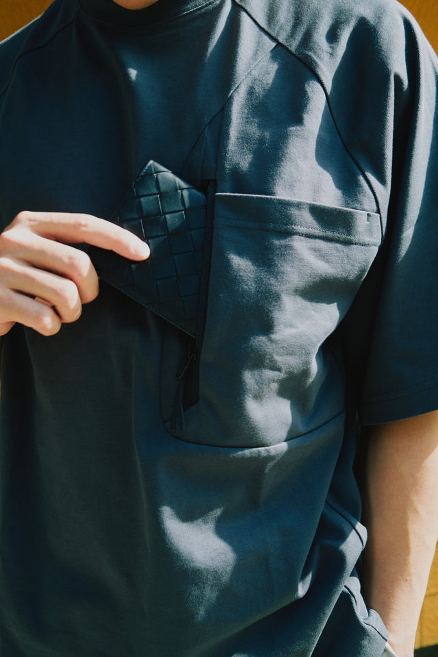 SEIZE - FUNCTIONAL POCKET TEE - WOOD GREY