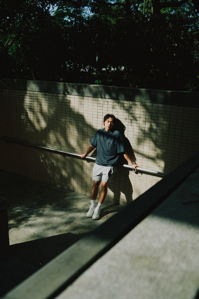 SEIZE - FUNCTIONAL POCKET TEE - WOOD GREY