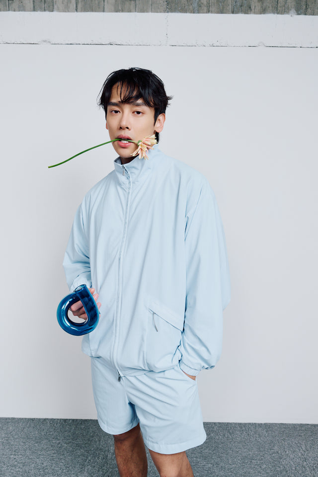SEIZE - GRIDFLOW TILITY SHELL JACKET - GLACIER STREAM